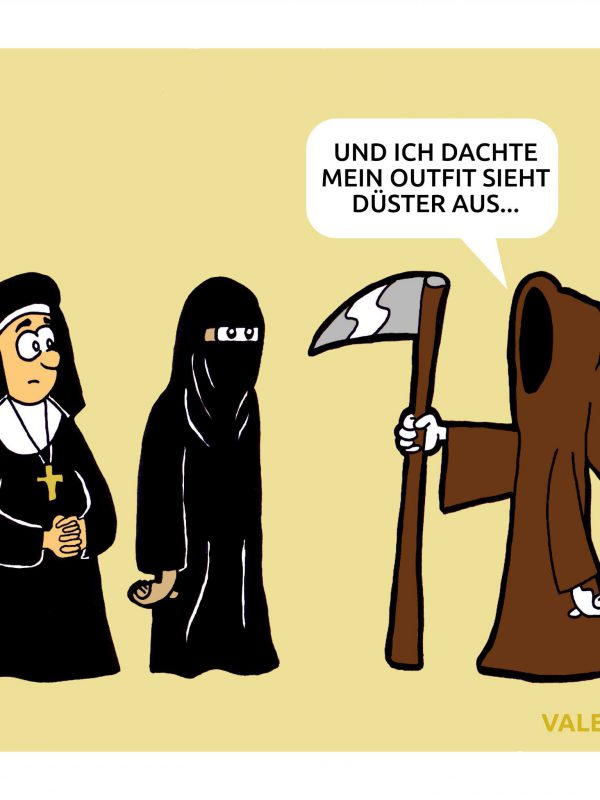 Nonne Muslime Tod Cartoon