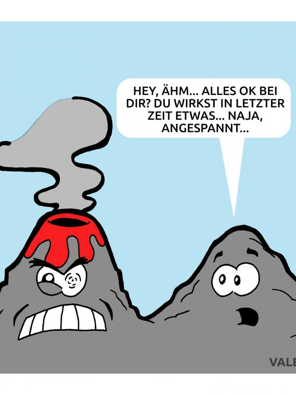 Vulkan Cartoon