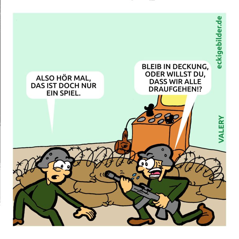 Militär Cartoon